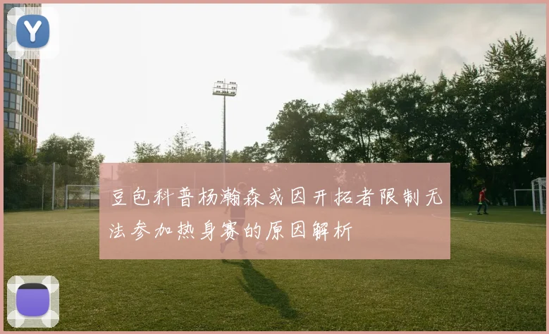豆包科普杨瀚森或因开拓者限制无法参加热身赛的原因解析
